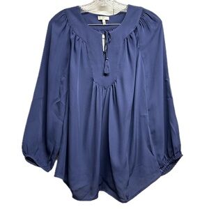 JOIE silk blouse Jovany Size S NWT navy